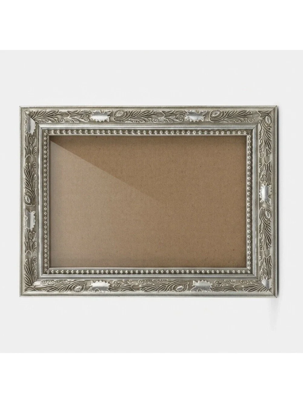 Vintage Ornate Silver-Tone Picture Frame